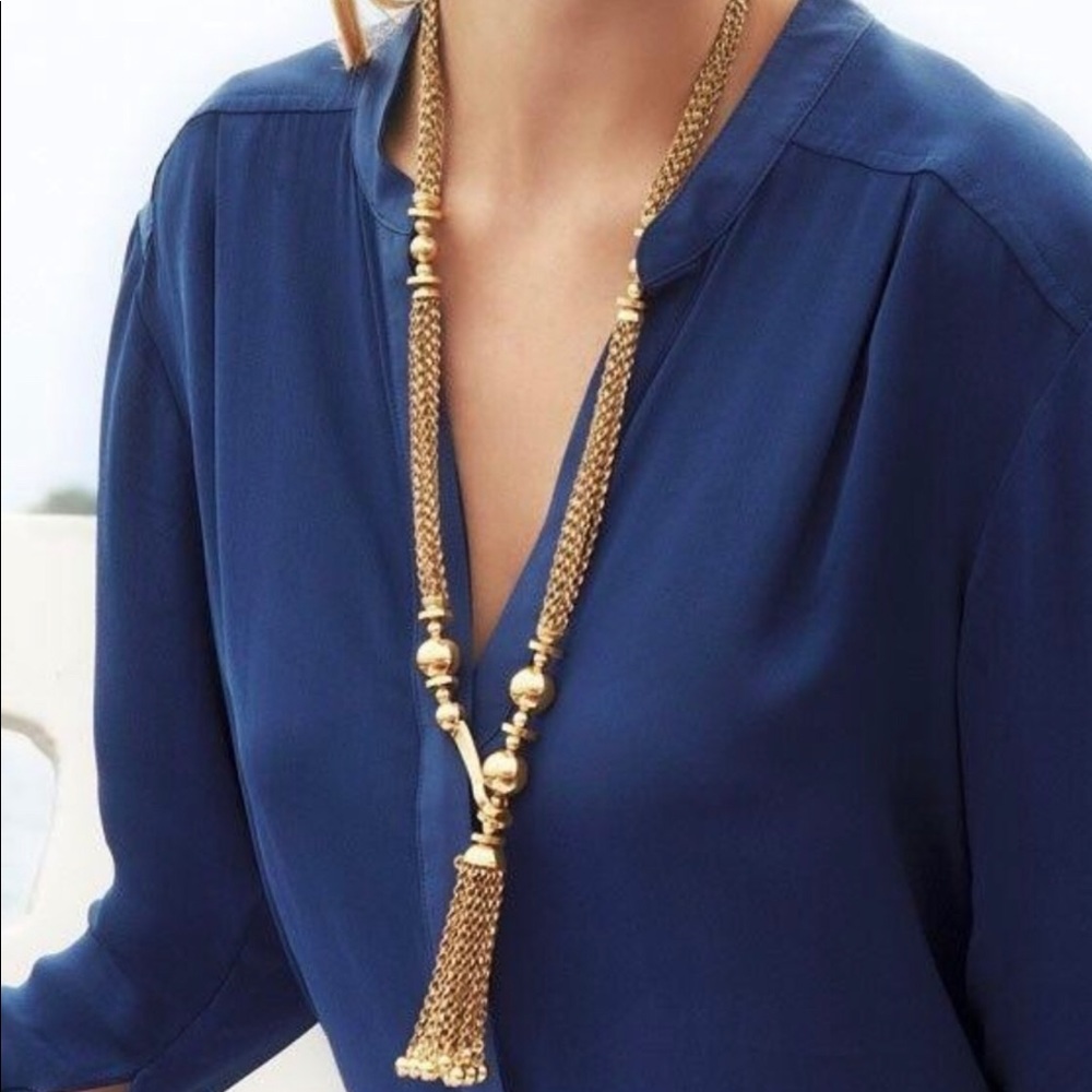 Stella & Dot Bianca Tassel Necklace